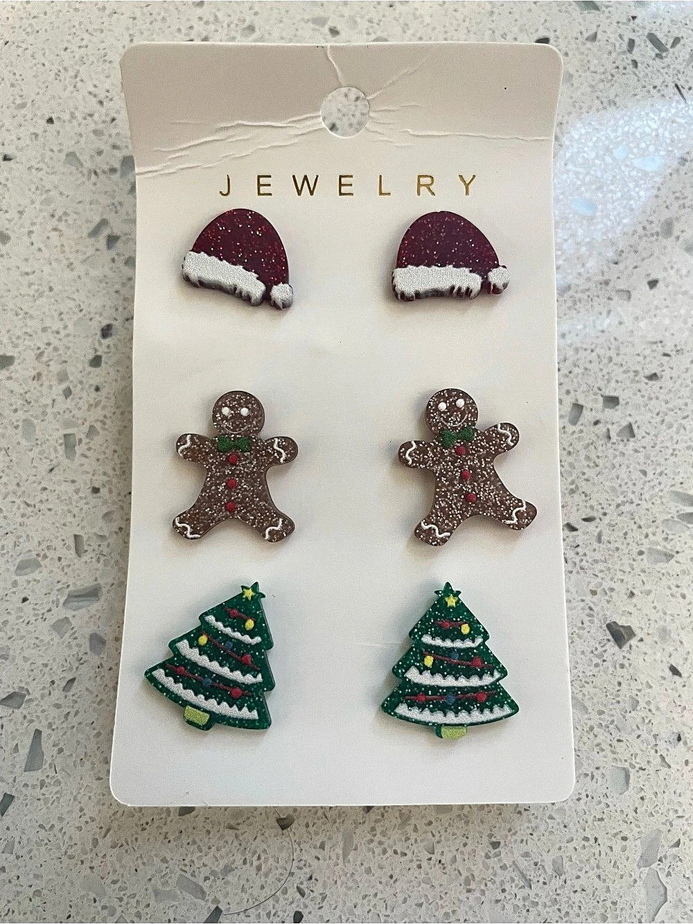 Holiday Earrings Set in Green & Red NWT